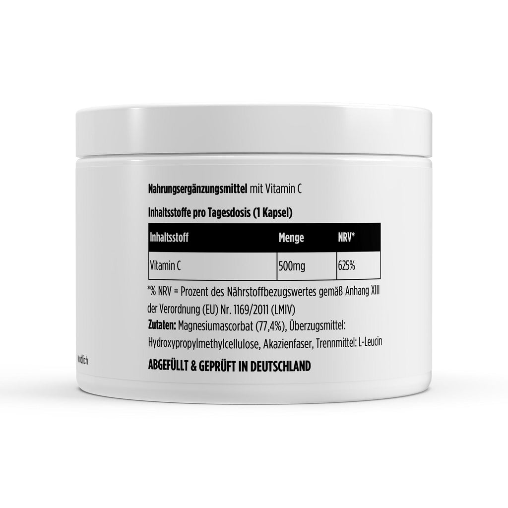 Gepuffertes Vitamin C 500mg - 240 Kapseln (Sonderpreis MHD 02/26)